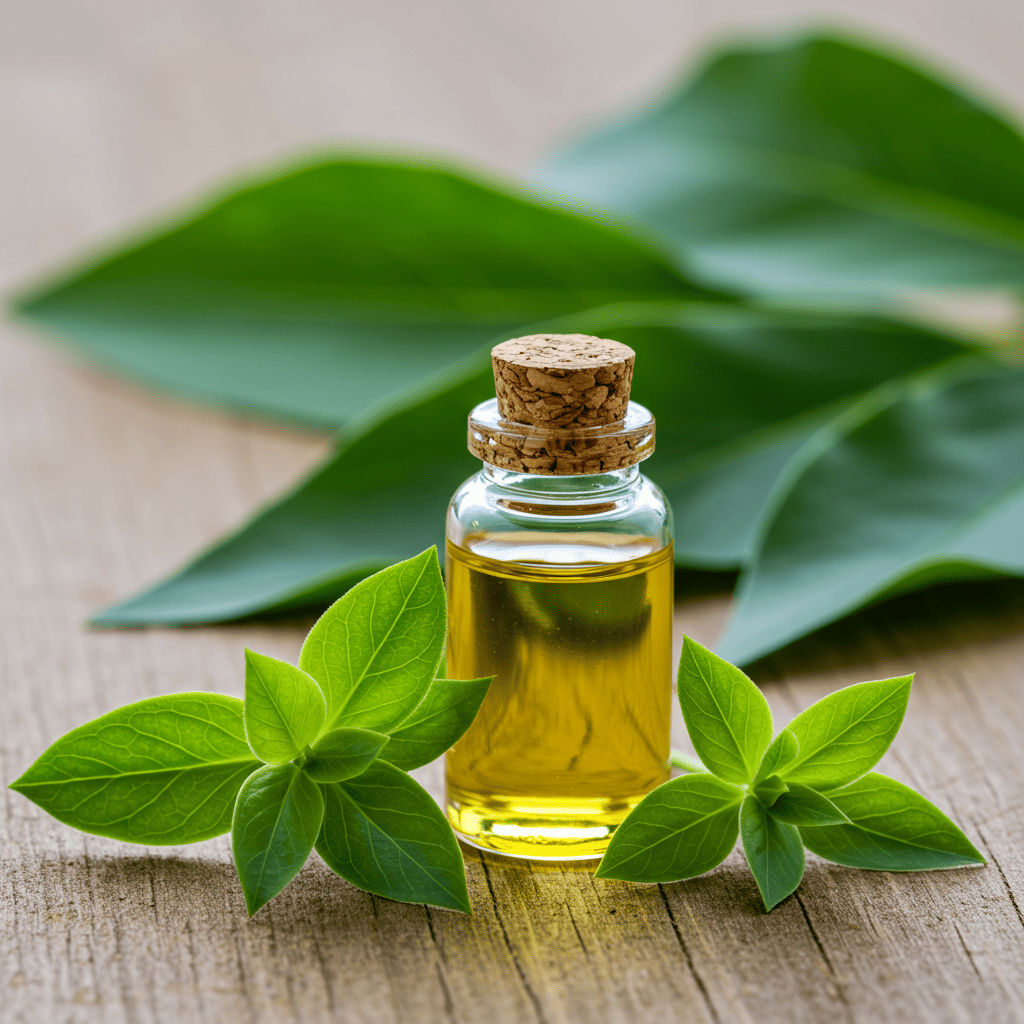 Frasco de óleo de abóbora e sementes de abóbora, simbolizando os benefícios naturais para a saúde e o bem-estar da Farmácia Sempre Viva.