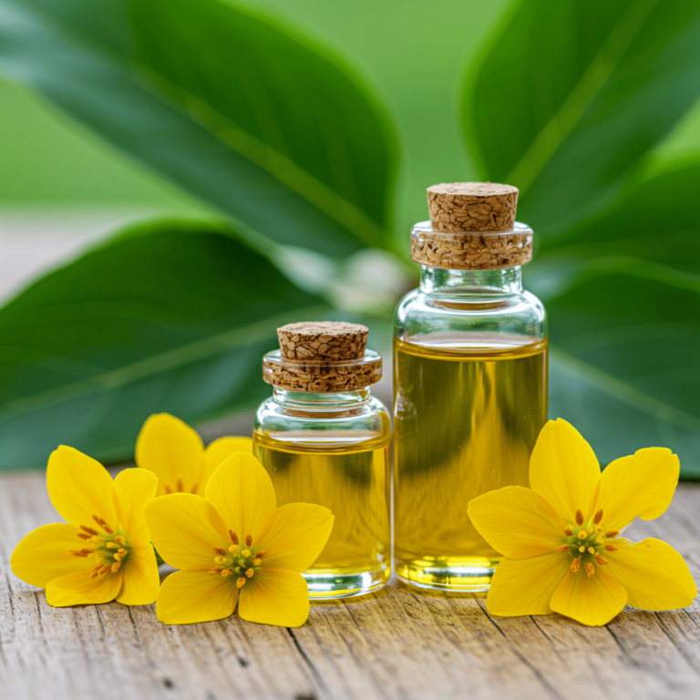 Frasco de óleo de abóbora 120 cápsulas Farmácia Sempre Viva em campo de abóboras, destacando benefícios para saúde da próstata, bexiga e coração.