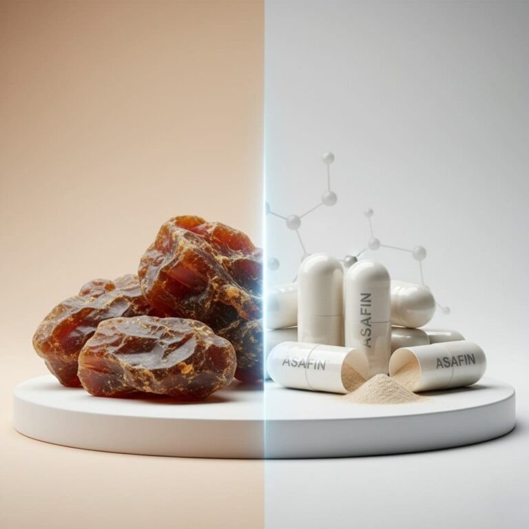 Asafoetida e asafin auxiliando na digestão e no equilíbrio do sistema gastrointestinal de forma natural.