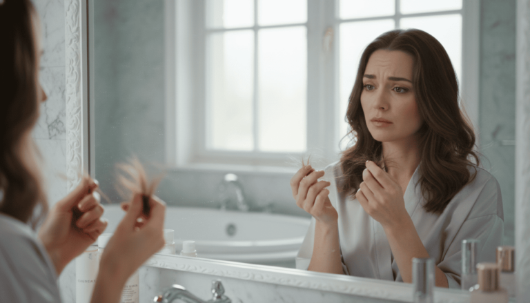 Tratamentos capilares para fortalecimento e queda de cabelo.